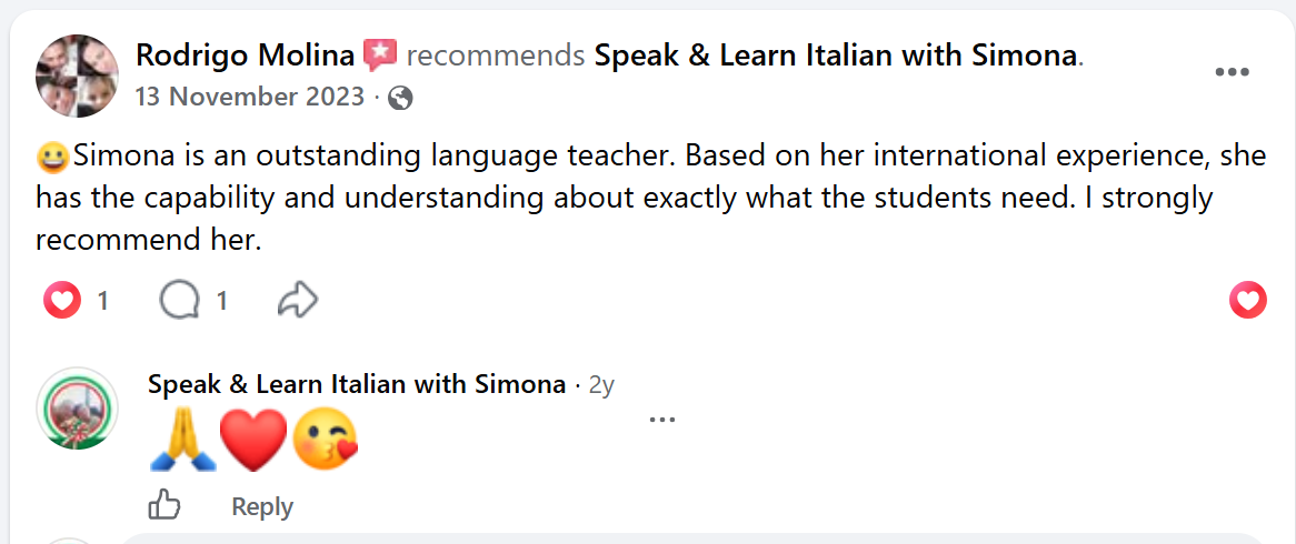 Facebook recommendation from Rodrigo Molina
